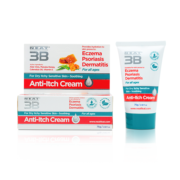 Neat 3B Anti-Itch Cream for Eczema, Psoriasis and Dermatitis all ages