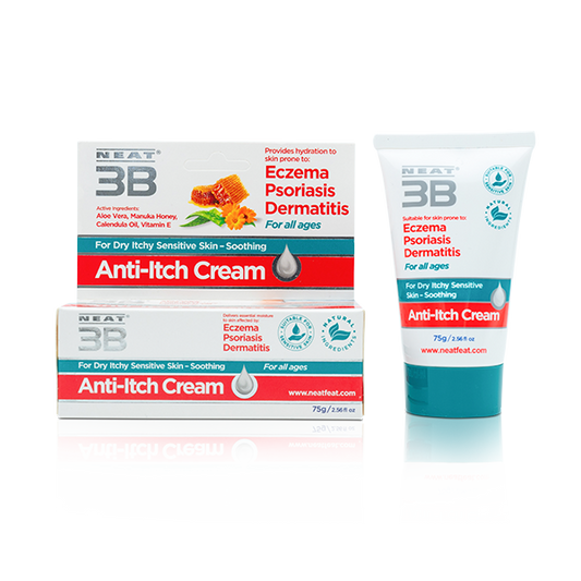 Neat 3B Anti-Itch Cream for Eczema, Psoriasis and Dermatitis all ages