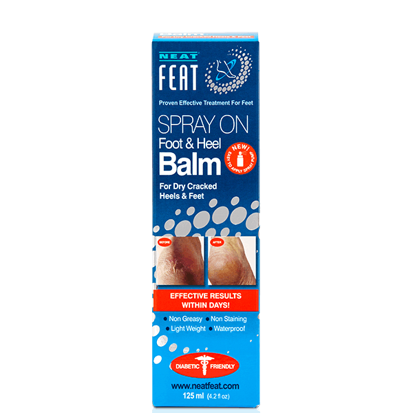 Spray On Foot and Heel Balm for Dry, Cracked feet - Neat Feat Foot & Body Care